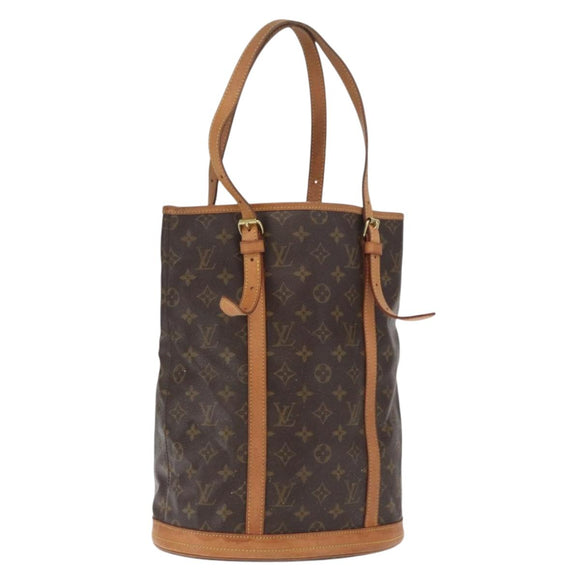 LOUIS VUITTON Monogram Bucket GM Shoulder Bag M42236 LV Auth ka2090