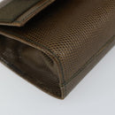 Salvatore Ferragamo Vara Ribbon Chain Bag Leather Brown Gold Auth ka2095-14