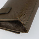 Salvatore Ferragamo Vara Ribbon Chain Bag Leather Brown Gold Auth ka2095-16
