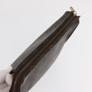 LOUIS VUITTON Monogram Taiga Clutch Bag 2 Set Green LV Auth ka2098-12