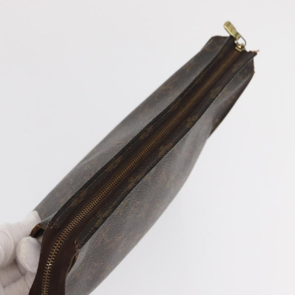 LOUIS VUITTON Monogram Taiga Clutch Bag 2 Set Green LV Auth ka2098