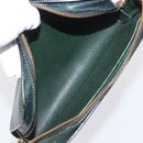 LOUIS VUITTON Monogram Taiga Clutch Bag 2 Set Green LV Auth ka2098-8