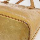 LOUIS VUITTON Monogram Vernis Houston Hand Bag Beige M91004 LV Auth ka2099-15