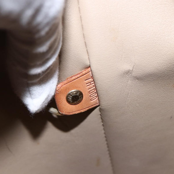 LOUIS VUITTON Monogram Vernis Houston Hand Bag Beige M91004 LV Auth ka2099