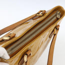 LOUIS VUITTON Monogram Vernis Houston Hand Bag Beige M91004 LV Auth ka2099-6