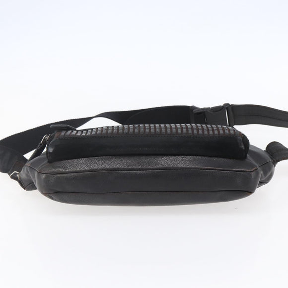 Salvatore Ferragamo Shoulder Bag Leather 2 Set Black Auth ka210