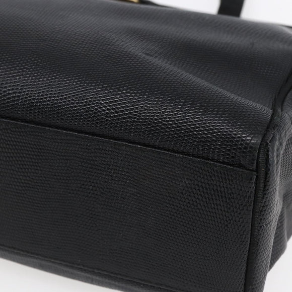 Salvatore Ferragamo Shoulder Bag Leather 2 Set Black Auth ka210