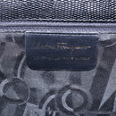 Salvatore Ferragamo Shoulder Bag Leather 2 Set Black Auth ka210-8
