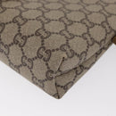 GUCCI GG Plus Supreme Shoulder Bag PVC Beige Gold Auth ka2102-17