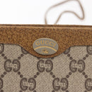 GUCCI GG Plus Supreme Shoulder Bag PVC Beige Gold Auth ka2102-18