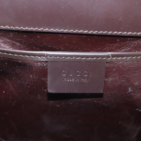 GUCCI Hand Bag Canvas Brown 000 0810 Auth ka2105
