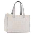 CHANEL New Travel Line Tote Bag Nylon Silver CC Auth ka2106-1