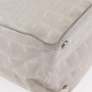 CHANEL New Travel Line Tote Bag Nylon Silver CC Auth ka2106-16