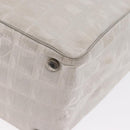 CHANEL New Travel Line Tote Bag Nylon Silver CC Auth ka2106-10