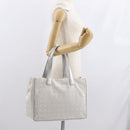 CHANEL New Travel Line Tote Bag Nylon Silver CC Auth ka2106-23