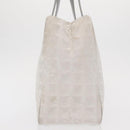 CHANEL New Travel Line Tote Bag Nylon Silver CC Auth ka2106-3