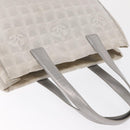 CHANEL New Travel Line Tote Bag Nylon Silver CC Auth ka2106-7