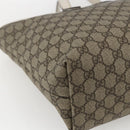 GUCCI GG Supreme Tote Bag PVC Beige 211137 Auth ka2107-14