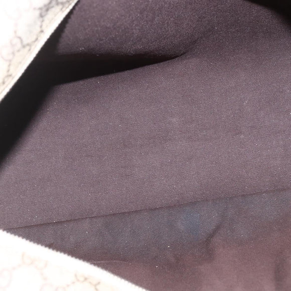 GUCCI GG Supreme Tote Bag PVC Beige 211137 Auth ka2107