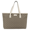 GUCCI GG Supreme Tote Bag PVC Beige 211137 Auth ka2107-13