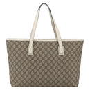 GUCCI GG Supreme Tote Bag PVC Beige 211137 Auth ka2107-2