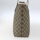 GUCCI GG Supreme Tote Bag PVC Beige 211137 Auth ka2107-3