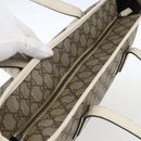 GUCCI GG Supreme Tote Bag PVC Beige 211137 Auth ka2107-6
