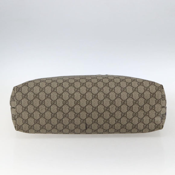 GUCCI GG Supreme Tote Bag PVC Beige 211137 Auth ka2107