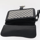 GUCCI GG Supreme Sherry Line Shoulder Bag PVC Navy Gold Auth ka2109-18