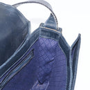 GUCCI GG Supreme Sherry Line Shoulder Bag PVC Navy Gold Auth ka2109-19