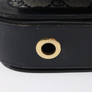 GUCCI GG Supreme Sherry Line Shoulder Bag PVC Navy Gold Auth ka2109-4