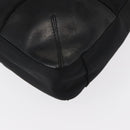 PRADA Tote Bag Nylon Leather Black Silver Auth ka211-15