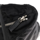 PRADA Tote Bag Nylon Leather Black Silver Auth ka211-10