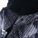 PRADA Tote Bag Nylon Leather Black Silver Auth ka211-11