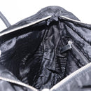 PRADA Tote Bag Nylon Leather Black Silver Auth ka211-19