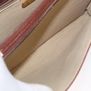 GIVENCHY Shoulder Bag Leather embossed Brown Gold Auth ka2110-17