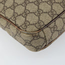 GUCCI GG Supreme Shoulder Bag PVC Leather Beige 92551 Auth ka2120-11