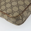 GUCCI GG Supreme Shoulder Bag PVC Leather Beige 92551 Auth ka2120-13