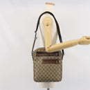 GUCCI GG Supreme Shoulder Bag PVC Leather Beige 92551 Auth ka2120-24