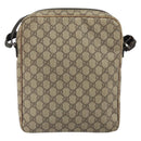 GUCCI GG Supreme Shoulder Bag PVC Leather Beige 92551 Auth ka2120-3