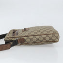 GUCCI GG Supreme Shoulder Bag PVC Leather Beige 92551 Auth ka2120-5