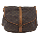 LOUIS VUITTON Monogram Saumur 35 Shoulder Bag M42254 LV Auth ka2121-2