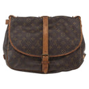 LOUIS VUITTON Monogram Saumur 35 Shoulder Bag M42254 LV Auth ka2121-3