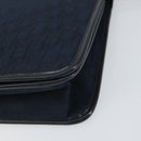 Christian Dior Trotter Canvas Shoulder Bag Navy Gold Auth ka2125-9