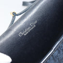 Christian Dior Trotter Canvas Shoulder Bag Navy Gold Auth ka2125-19
