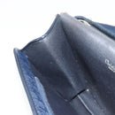 Christian Dior Trotter Canvas Shoulder Bag Navy Gold Auth ka2125-21