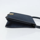 Christian Dior Trotter Canvas Shoulder Bag Navy Gold Auth ka2125-3