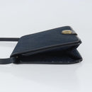 Christian Dior Trotter Canvas Shoulder Bag Navy Gold Auth ka2125-4