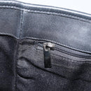 Salvatore Ferragamo Gancini Tote Bag Canvas Navy Silver Auth ka2126-19