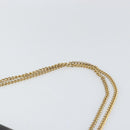 Christian Dior Honeycomb Canvas Chain Shoulder Bag PVC Black Gold Auth ka2127-8
